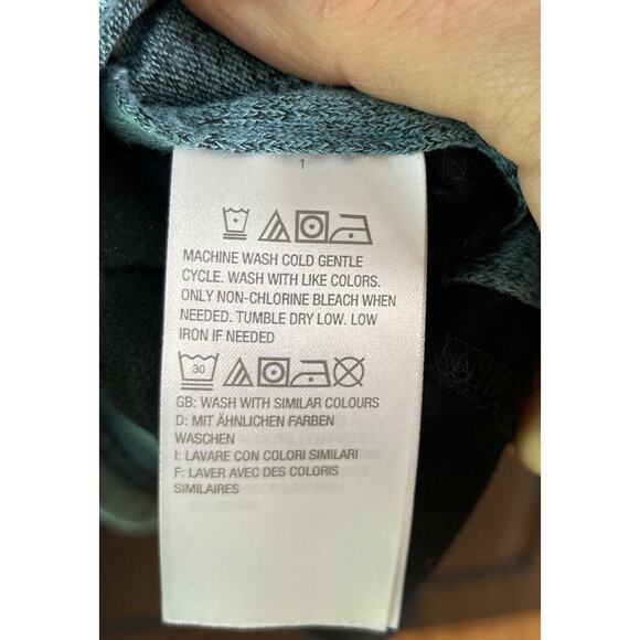 H by Halston 2X Blue‎ Super Soft Knit Long Sleeve Tunic With Faux Suede Back - Picture 3 of 10